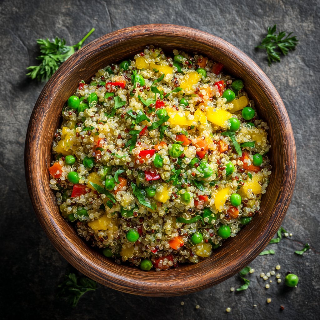 Spring Quinoa Salad with Peas