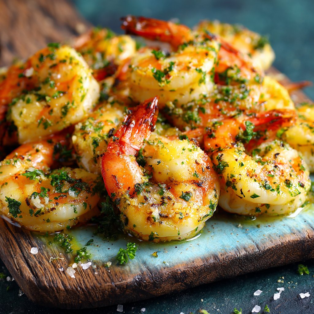 Lemon Garlic Roasted Shrimp