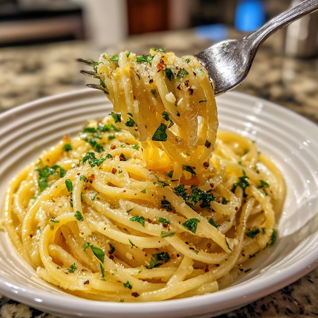 Quick Garlic Butter Pasta