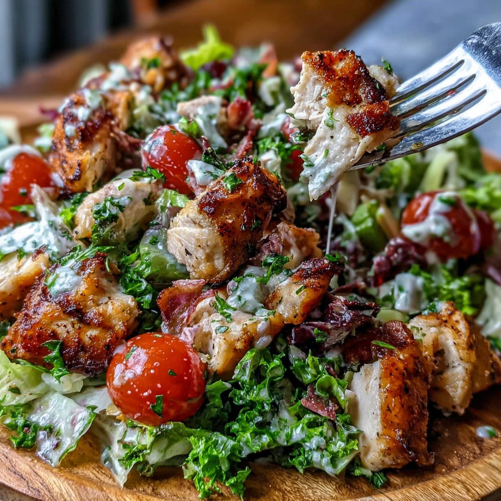 Cooked Chicken Lunch Salad
