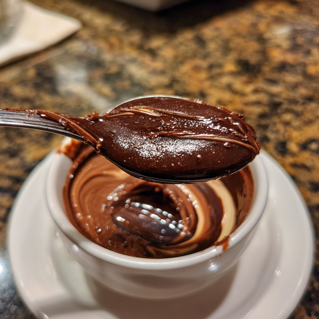 Spoonful of Choco-Swirl Pudding