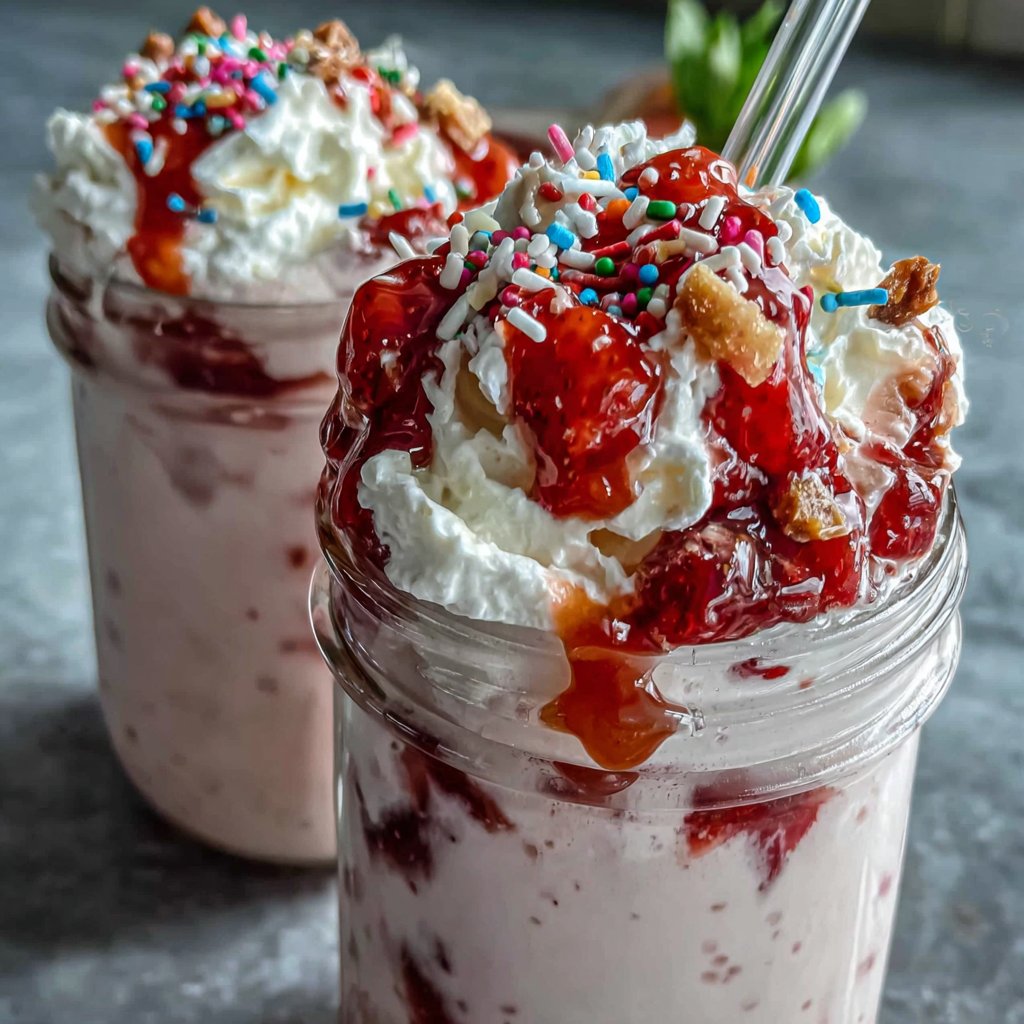 Magical Strawberry Milkshakes