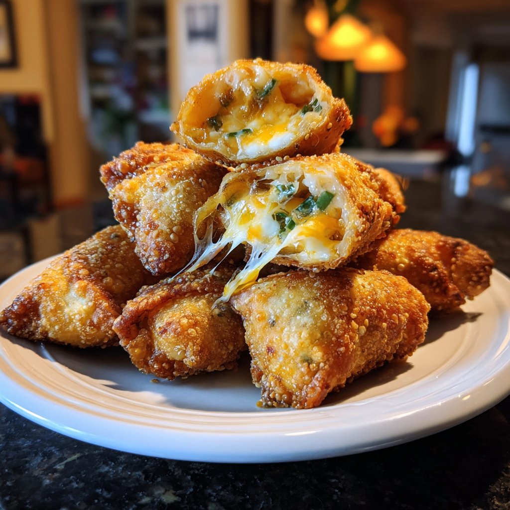 Mini Jalapeño Popper Egg Rolls