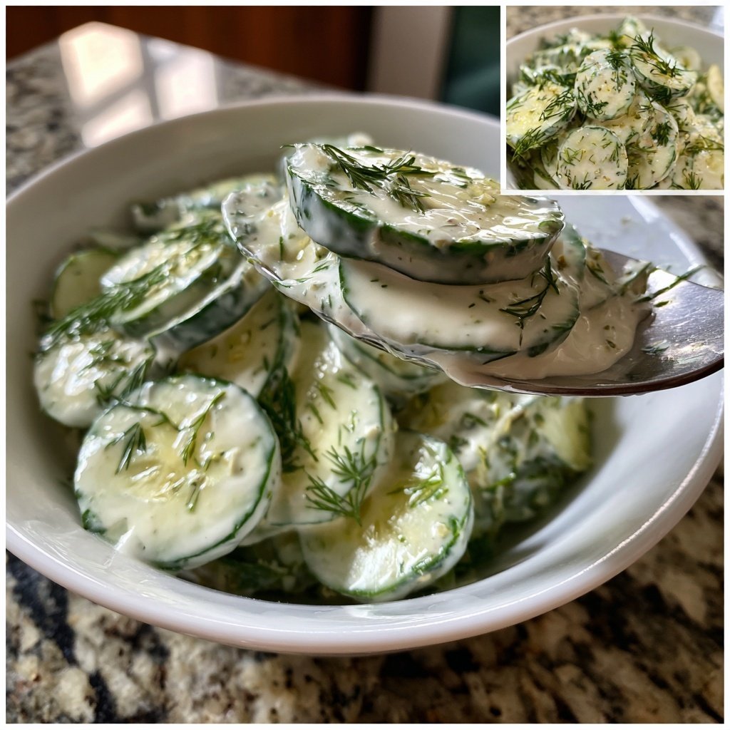 Creamy Cucumber and Dill Salad