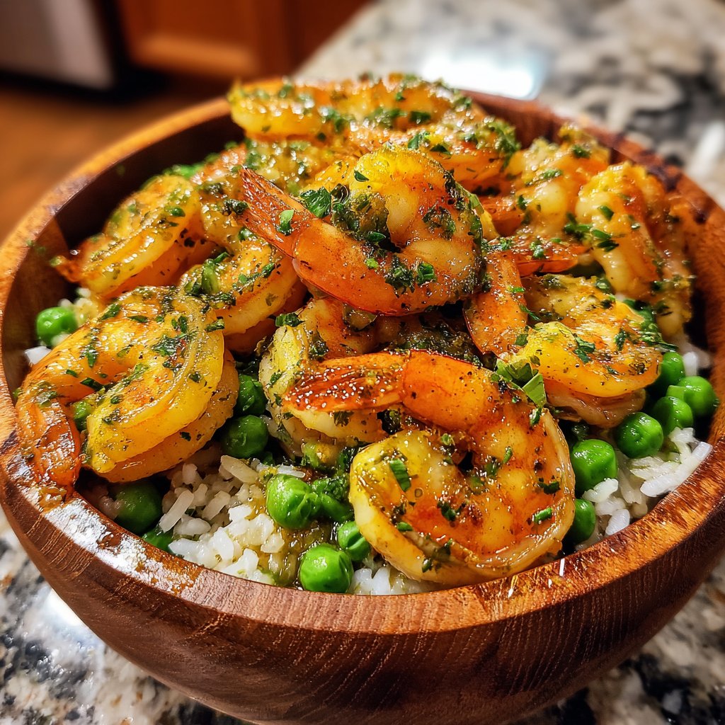 One-Pot Shrimp and Peas