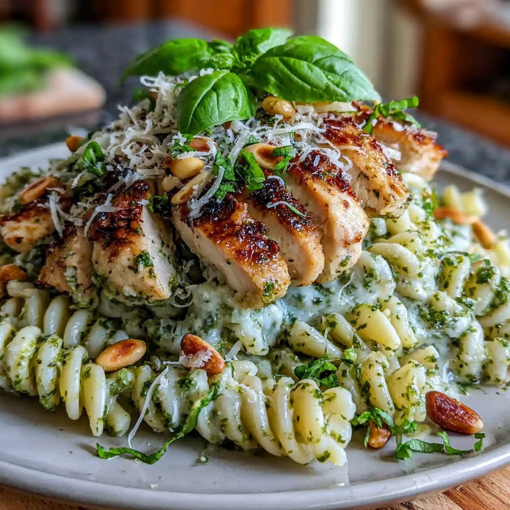 Creamy Pesto Chicken Pasta