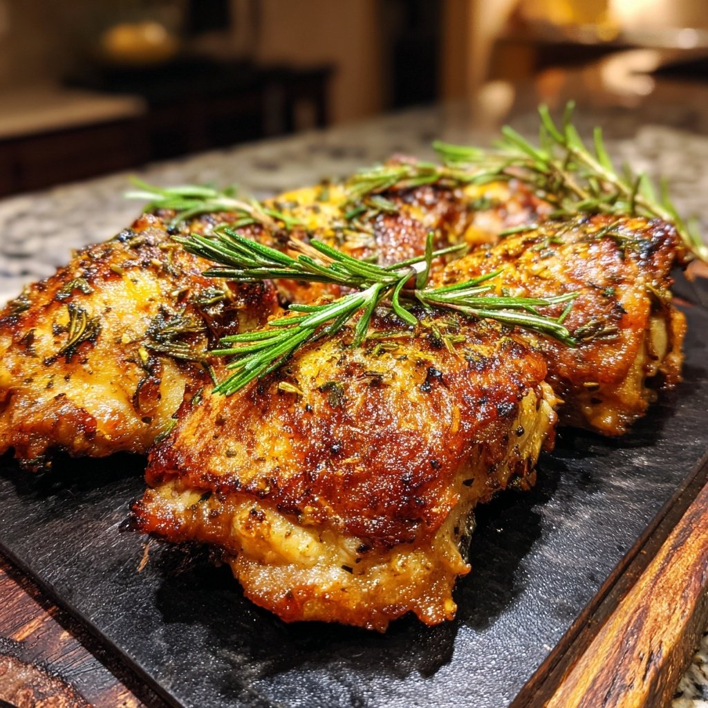Rosemary Garlic Chicken Thighs