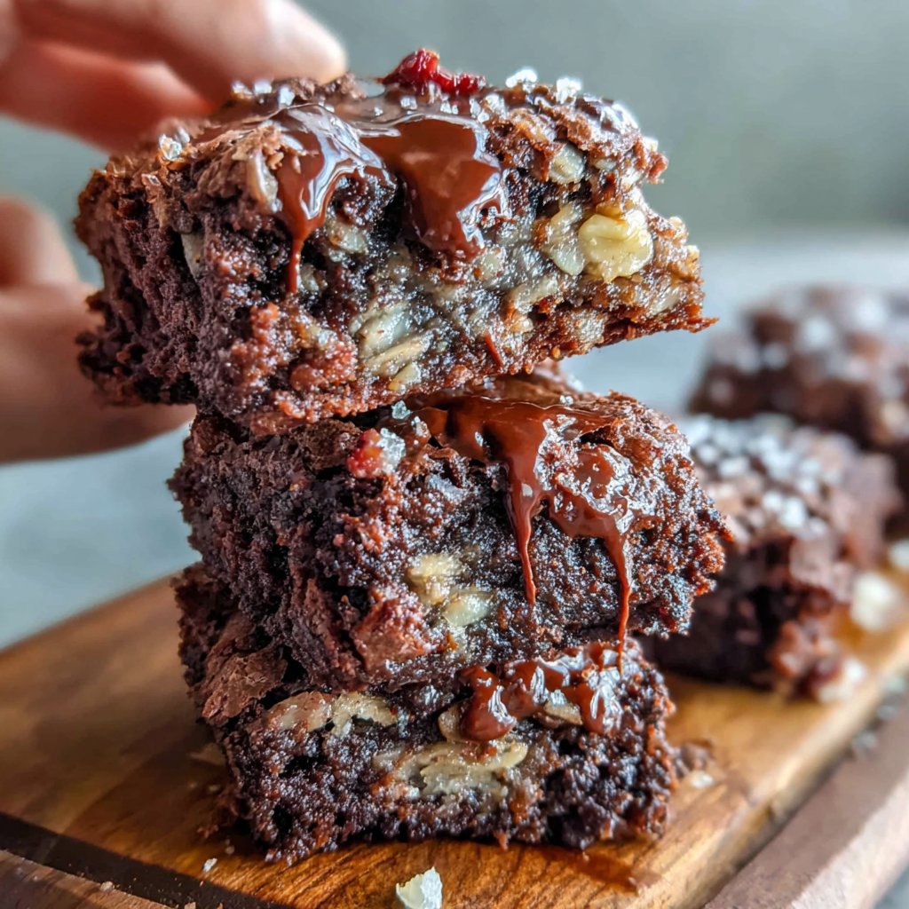 Nutty Oatmeal Brownies